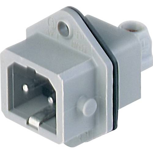 Hirschmann 930622106-1 Netz-Steckverbinder STASEI Stecker, Einbau vertikal Gesamtpolzahl: 2 + PE 16 A Grau 1 St.