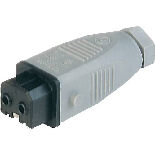 Hirschmann 930621106-1 Netz-Steckverbinder STAK Buchse, gerade Gesamtpolzahl: 2 + PE 16 A Grau 1 St.