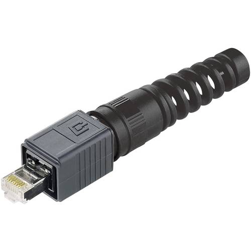 Thumbnail - Telegärtner 100007464 RJ45-Steckerset Variante 4 100007464 Stecker, gerade Pole: 8P8C Schwarz 1 St.