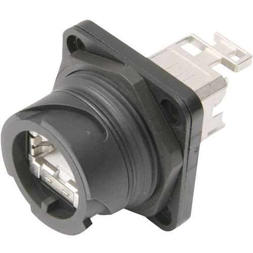 Telegärtner 100007416 STX V1 RJ45-Steckerset Kunststoff Variante 1 100007416 Chassisbuchse, Einbau Pole: 8P8C Schwarz 1 ...