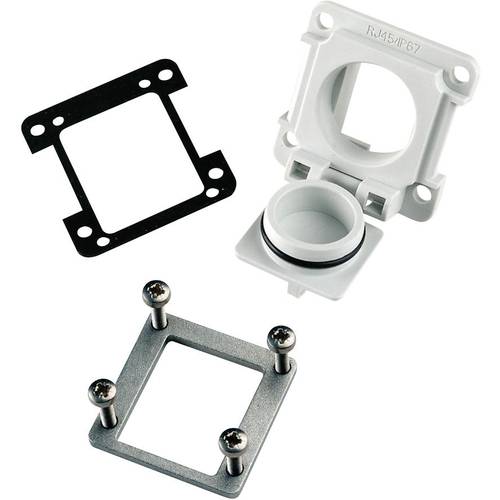 Telegärtner 100023156 STX V6 Flansch Variante 6 100023156 Lichtgrau 1 St.