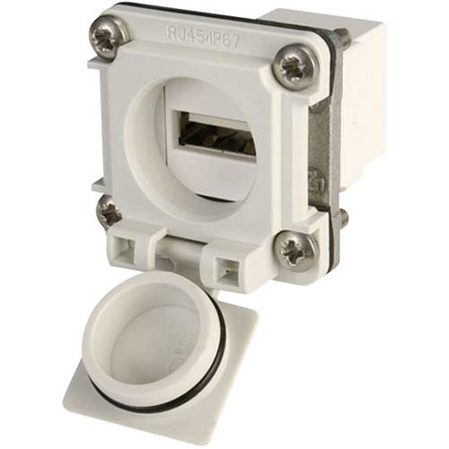 Thumbnail - Telegärtner 100022951 USB-Flanschset Variante 6 100022951 Kupplung, Einbau Lichtgrau 1 St.