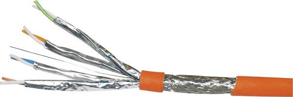 VOKA Kabelwerk 170203-50 Netzwerkkabel CAT 7a S/FTP 4 x 2 x 0.25 mm² Orange Meterware