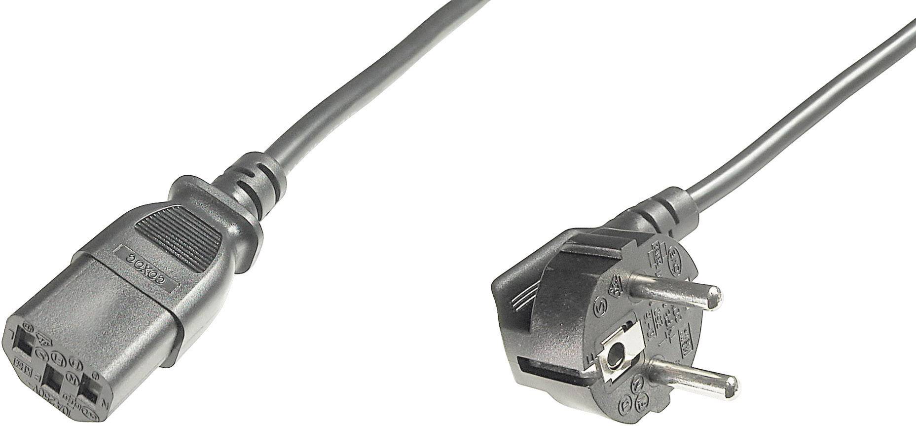 ASSMANN 100x Netzkabel Schuko Stecker C13 Buchse schwarz 1,8m bulk