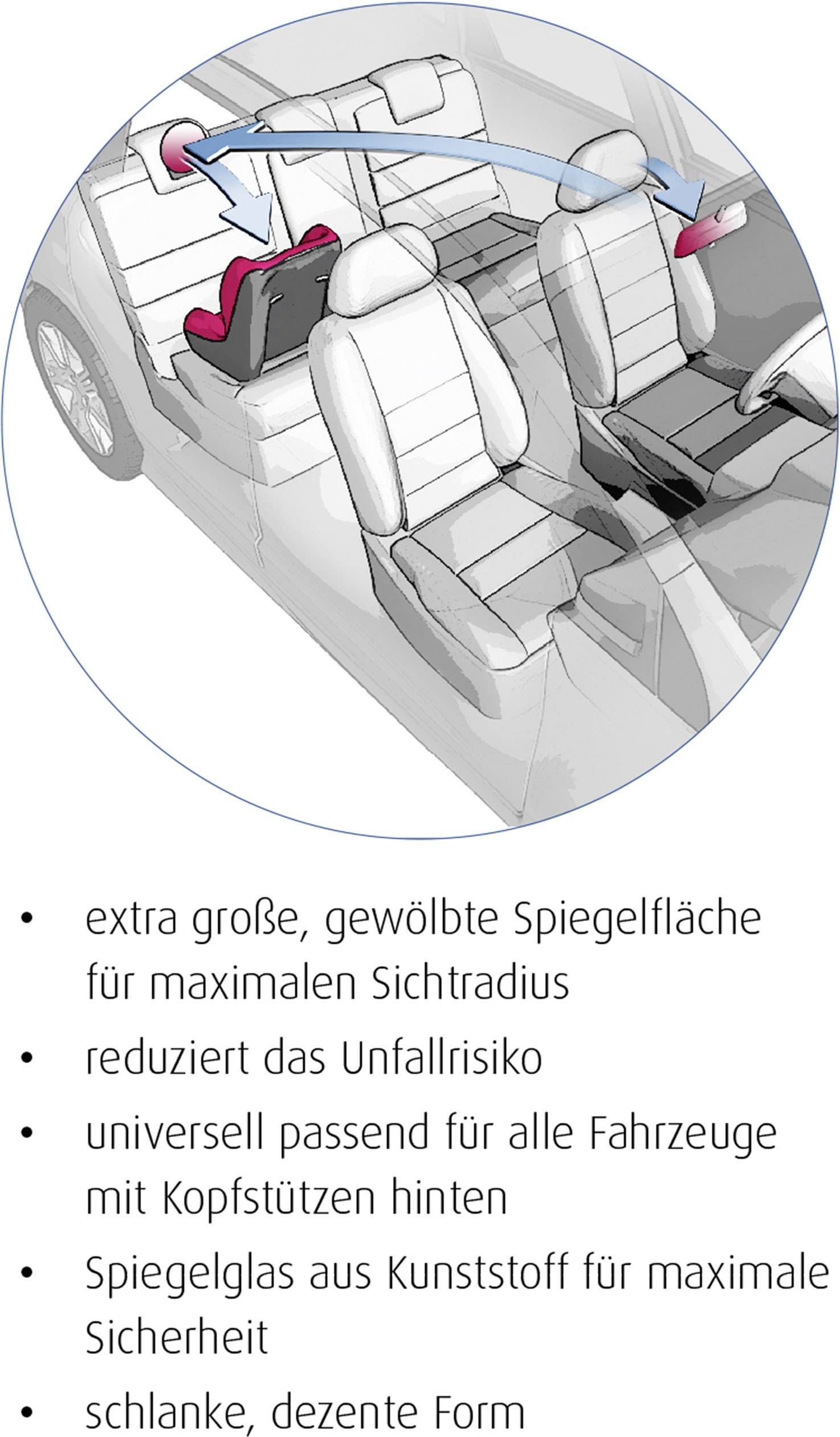 reer 8601 – Baby Rücksitzspiegel SafetyView für mehr Sicherheit im Auto, bruchsicher, ideal-7
