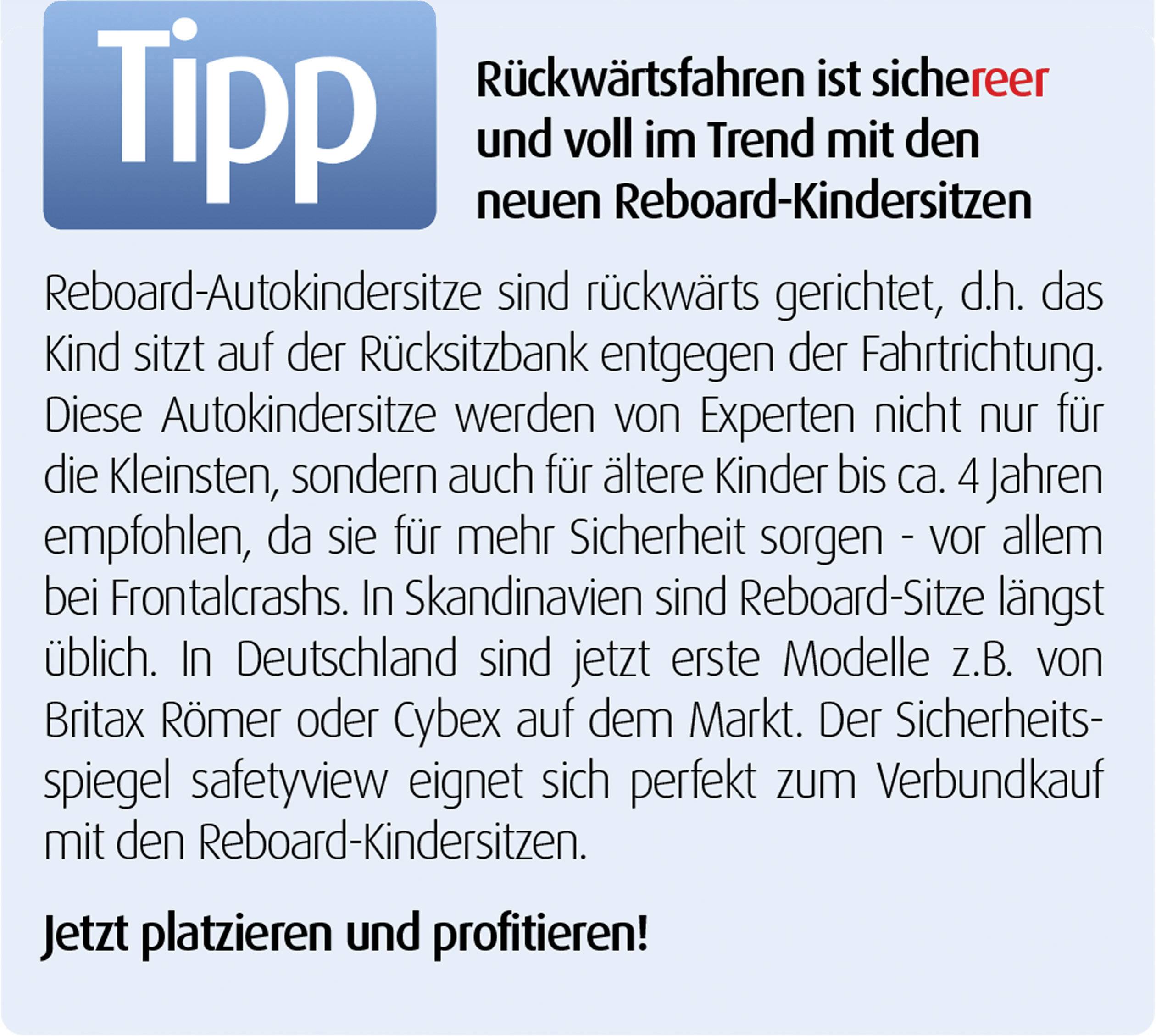 reer 8601 – Baby Rücksitzspiegel SafetyView für mehr Sicherheit im Auto, bruchsicher, ideal-8
