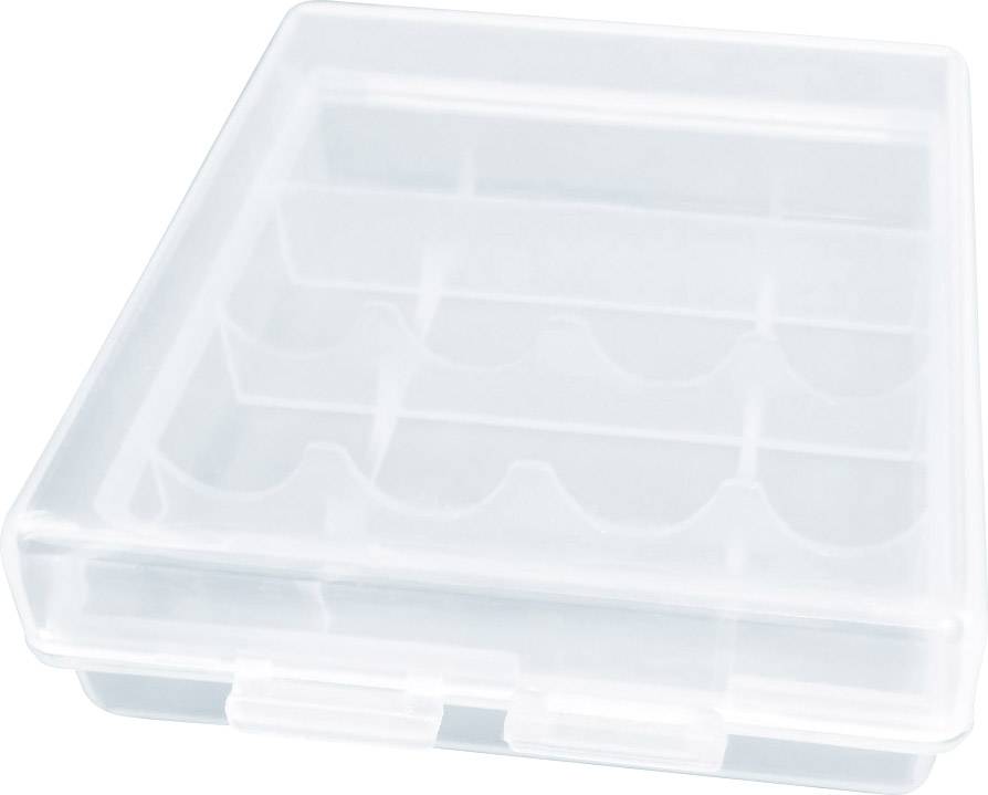 Transparente Aufbewahrungsbox mit mehreren Fächern, geeignet zur ordentlichen Organisation kleiner Gegenstände.