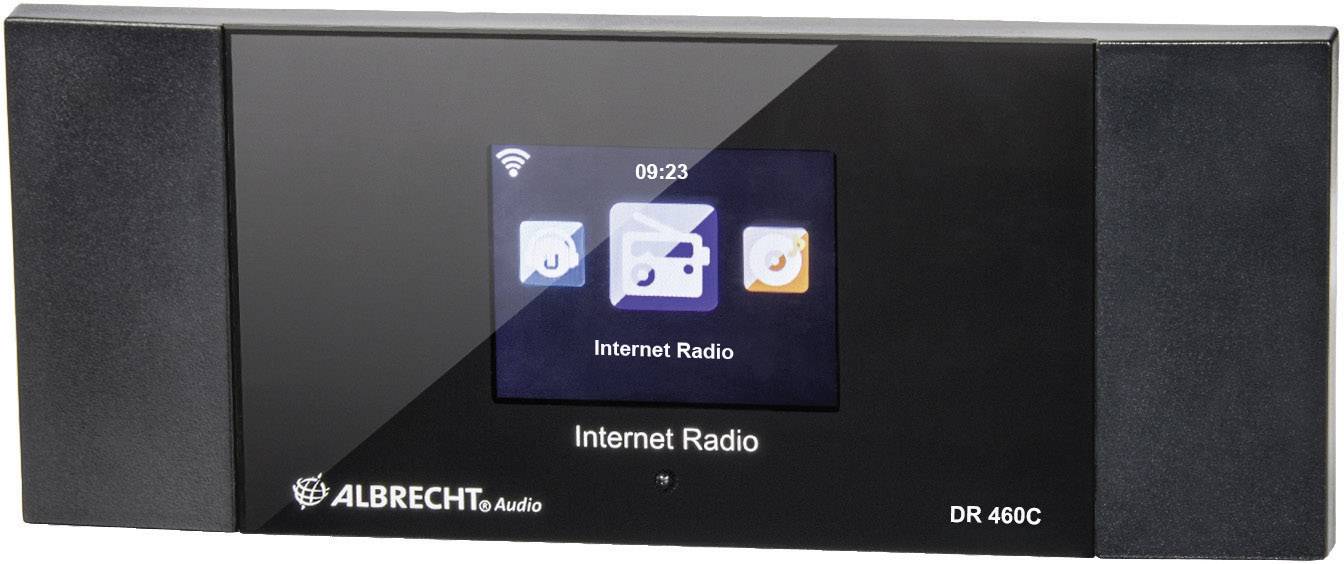 Albrecht DR 460 C Internet-Radio für die Stereoanlage Colordisplay.Radiowecker mit 2 Weckzeiten, Timer und Sleeptimer, F-3