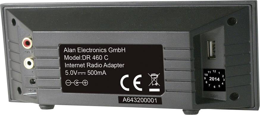 Albrecht DR 460 C Internet-Radio für die Stereoanlage Colordisplay.Radiowecker mit 2 Weckzeiten, Timer und Sleeptimer, F-4