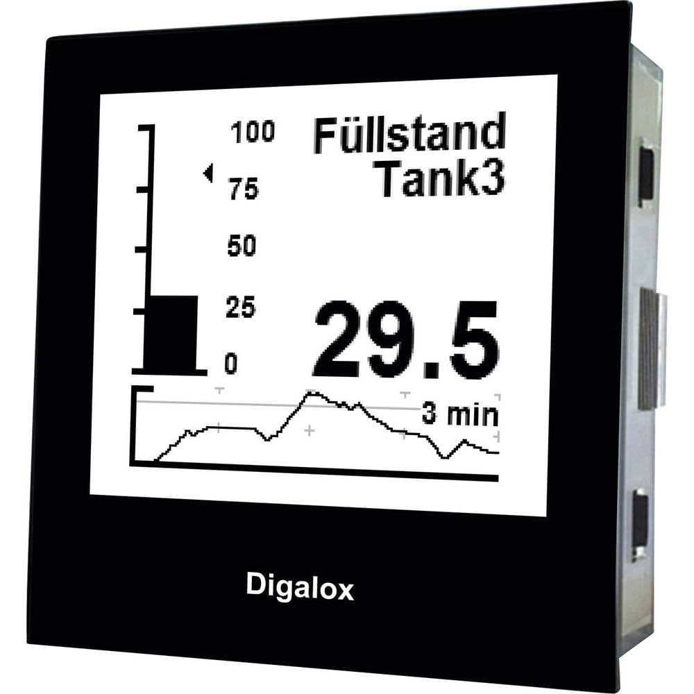 TDE Instruments Digalox DPM72PP Grafisch DIN-meetapparaat voor parallelweerstand en analoog signaal 
