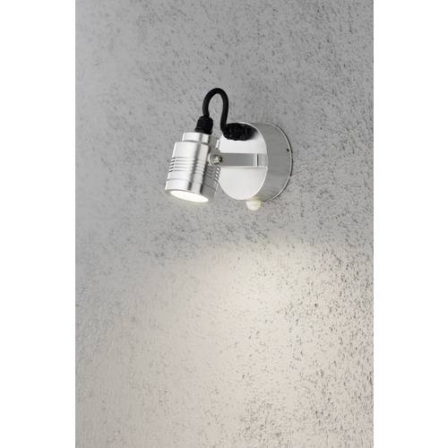 Konstsmide Monza Medium 7941-310 LED-Außenwandleuchte mit Bewegungsmelder EEK: G (A - G) LED LED fest eingebaut 3 W Alum...