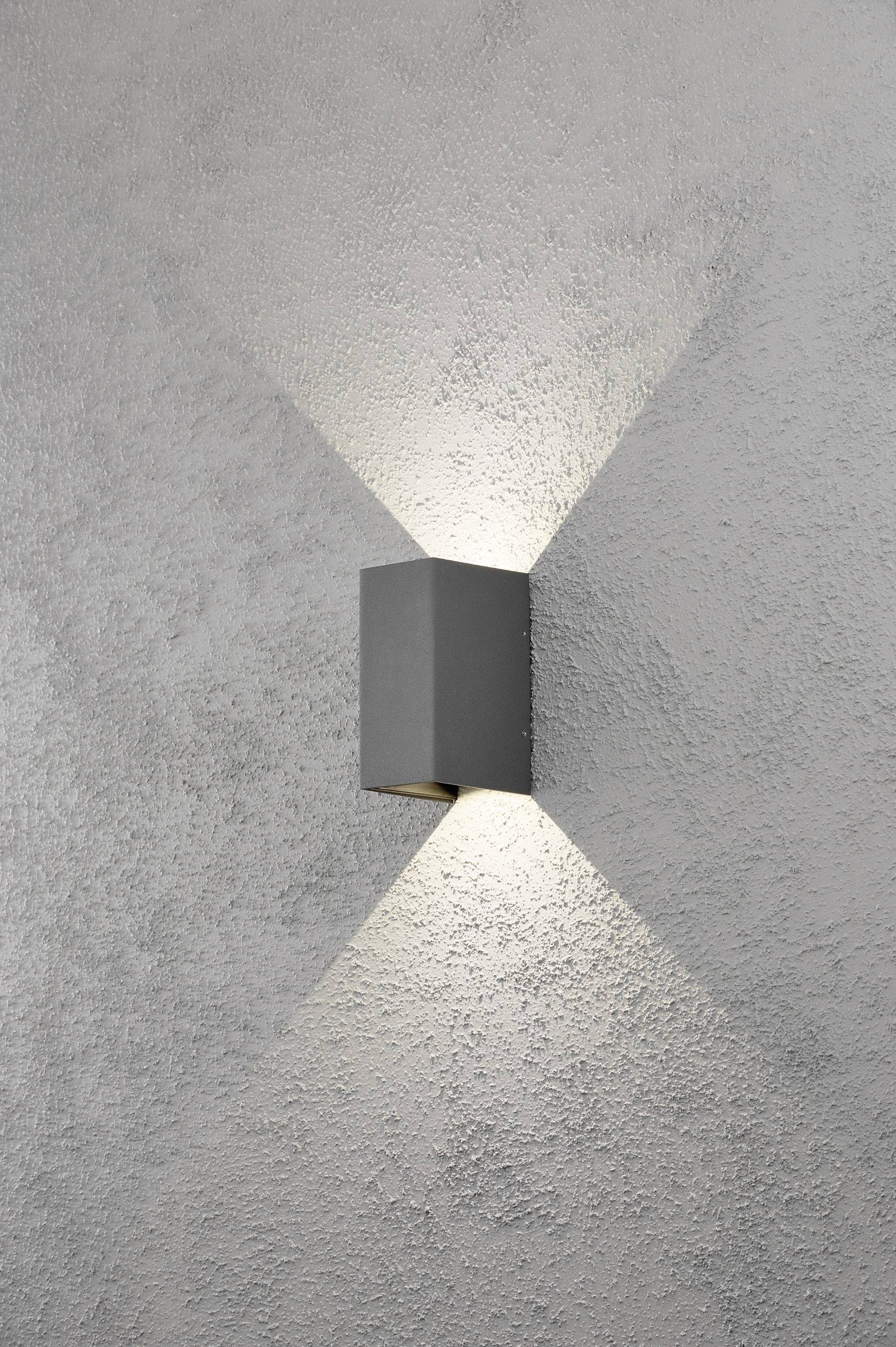 KONSTSMIDE LED-Außenwandleuchte 6 W Warm-Weiß Konstsmide Cremona 7940-370 Anthrazit