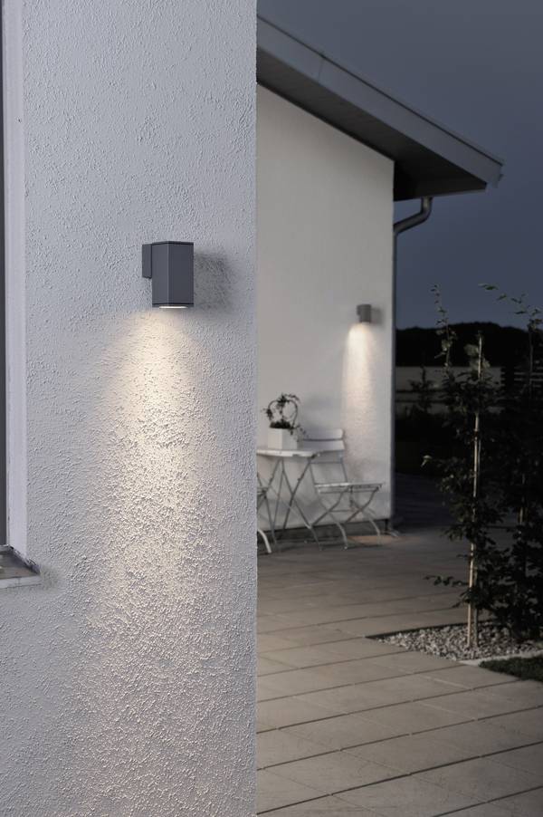 Konstsmide Monza 7908-370 Außenwandleuchte Halogen GU10 35 W Anthrazit