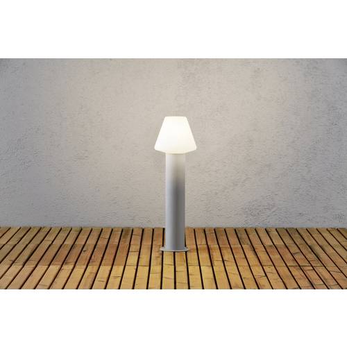 Konstsmide 7272-302 Barletta Außenstandleuchte Energiesparlampe E27 18 W Acrylglas matt, Grau