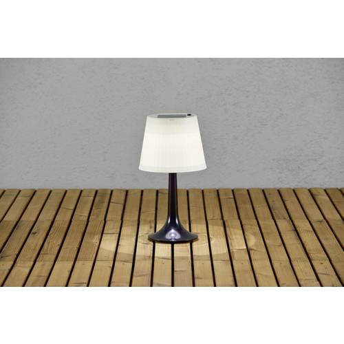 Konstsmide 7109-752 Assis Sitra Solar-Tischlampe 0.5 W Neutralweiß Schwarz