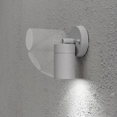 Konstsmide Modena Spot 7598-300 Außenwandleuchte Energiesparlampe, LED GU10 7 W Grau