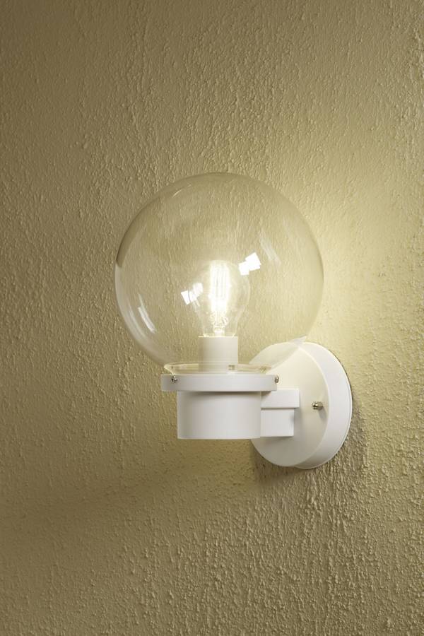 Konstsmide Nemi 7335-250 Außenwandleuchte Energiesparlampe, LED E27 60 W Weiß
