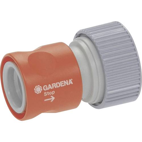 GARDENA 02814-20 2814 Kunststoff Schlauchstück Steckkupplung, 19 mm (3/4) Ø Wasserstop