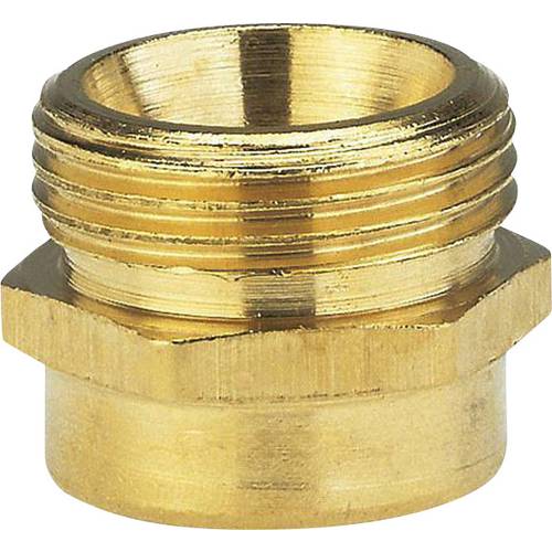 GARDENA 07265-20 Messing Reduzierung-Gewindenippel 33,25 mm (1) AG, 24,2 mm (3/4) IG