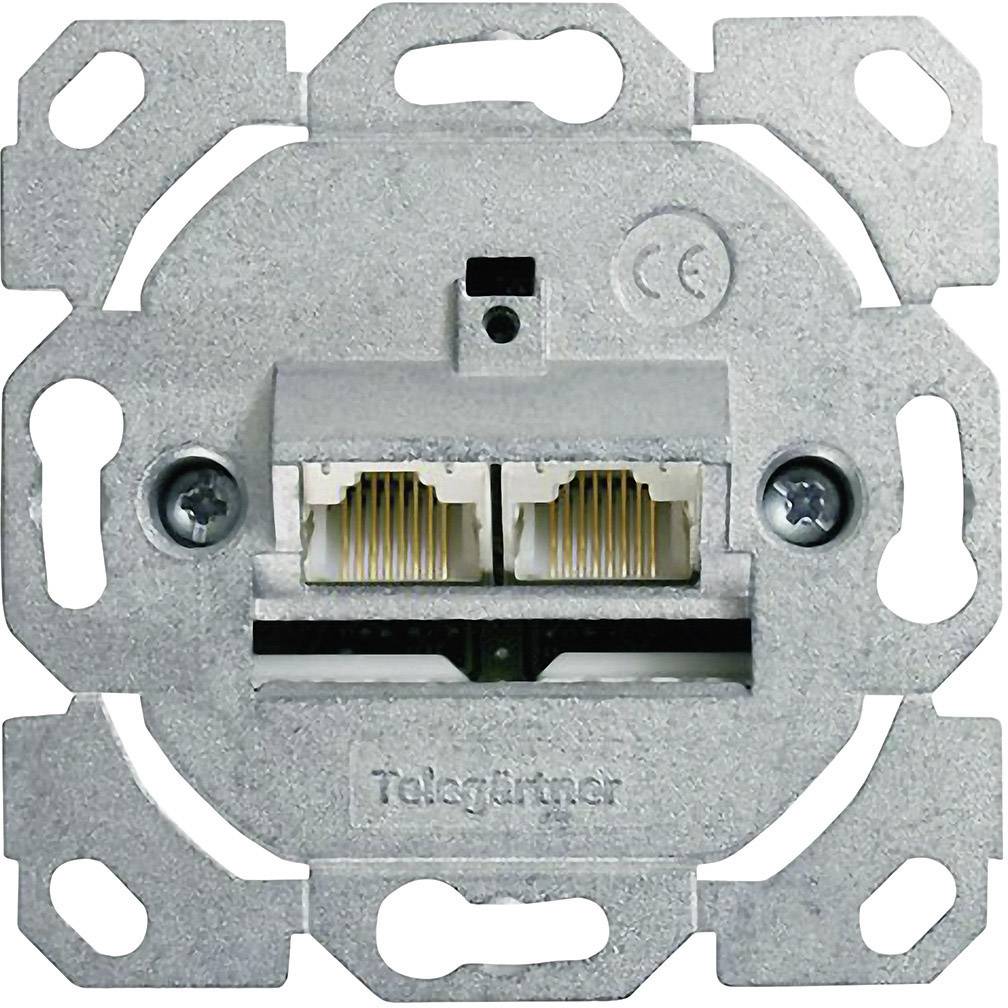 TELEGÄRTNER Dose AMJ45 ohne Zentralplatte, 2x RJ-45 Cat.5e (Class D)-0
