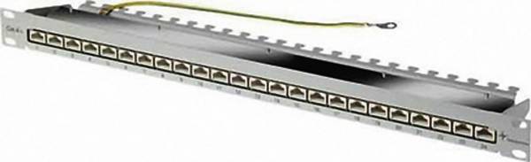 Telegärtner 100007016 24 Port Netzwerk-Patchpanel 483 mm (19") CAT 6 1 HE Grau Bestückt