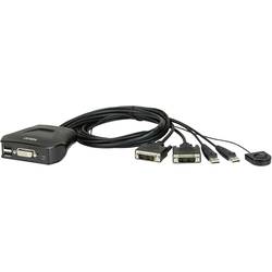 Image of ATEN CS22D-AT 2 Port KVM-Umschalter DVI USB 1920 x 1200 Pixel