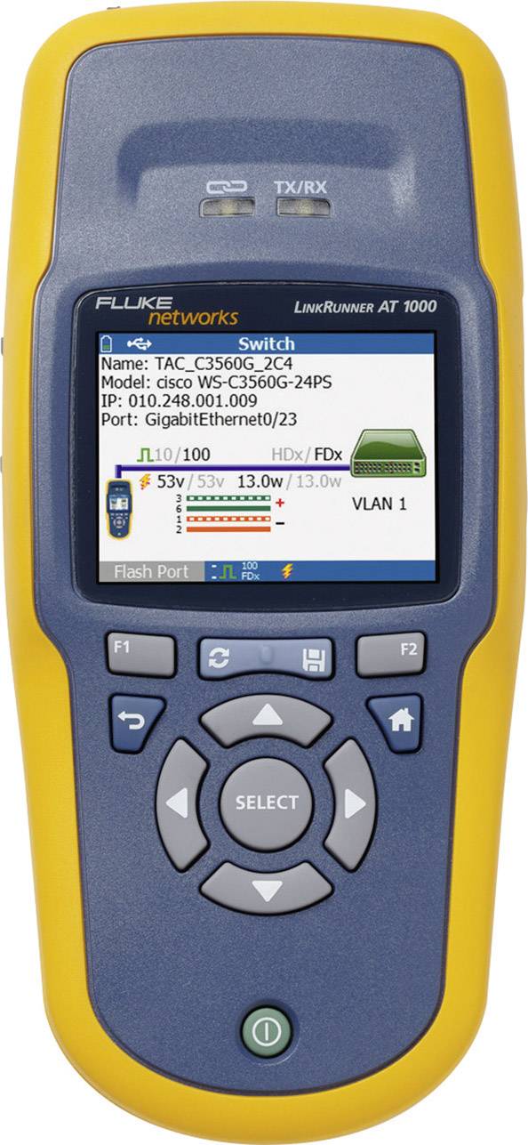 Fluke Networks LRAT-1000 LinkRunner AT 1000 Network Auto-Tester, Cable ...