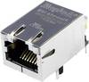 BEL Stewart Connectors MagJack 10/100Base-TX 5 Übertrager mit LEDs 08B0-1X1T-03-F Buchse, Einbau horizontal 10/100Base-TX Pole: 8P8C Vernickelt, Metall 1 St.