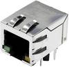 BEL Stewart Connectors MagJack Gigabit Ethernet 8 Übertrager mit LEDs Tab down SI-61001-F Buchse, Einbau horizontal Gigabit Ethernet Pole: 8P8C Vernickelt, Metall 1 St.