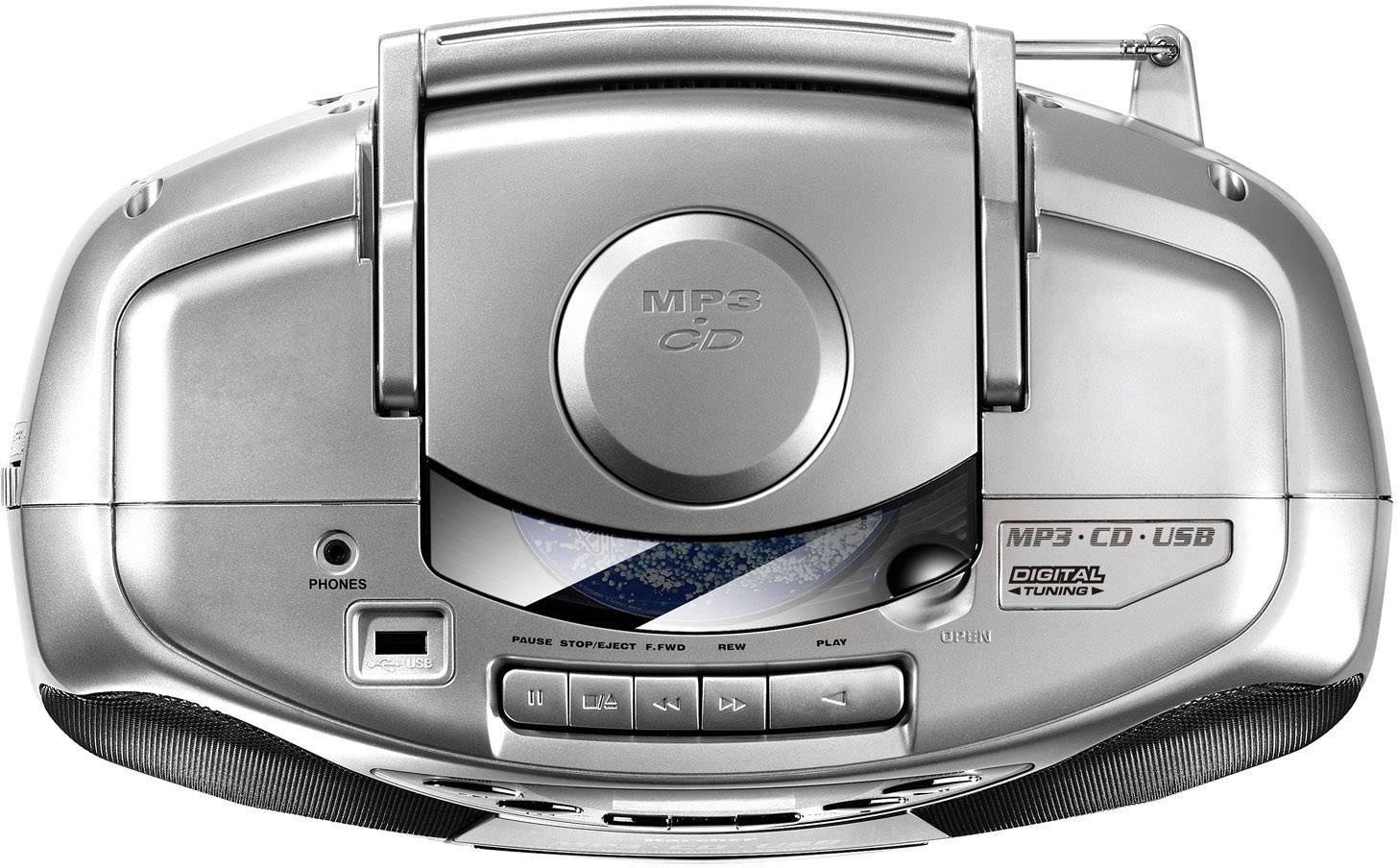 Karcher RR 510(N) CD-Radio UKW CD, Kassette, USB Silber-2