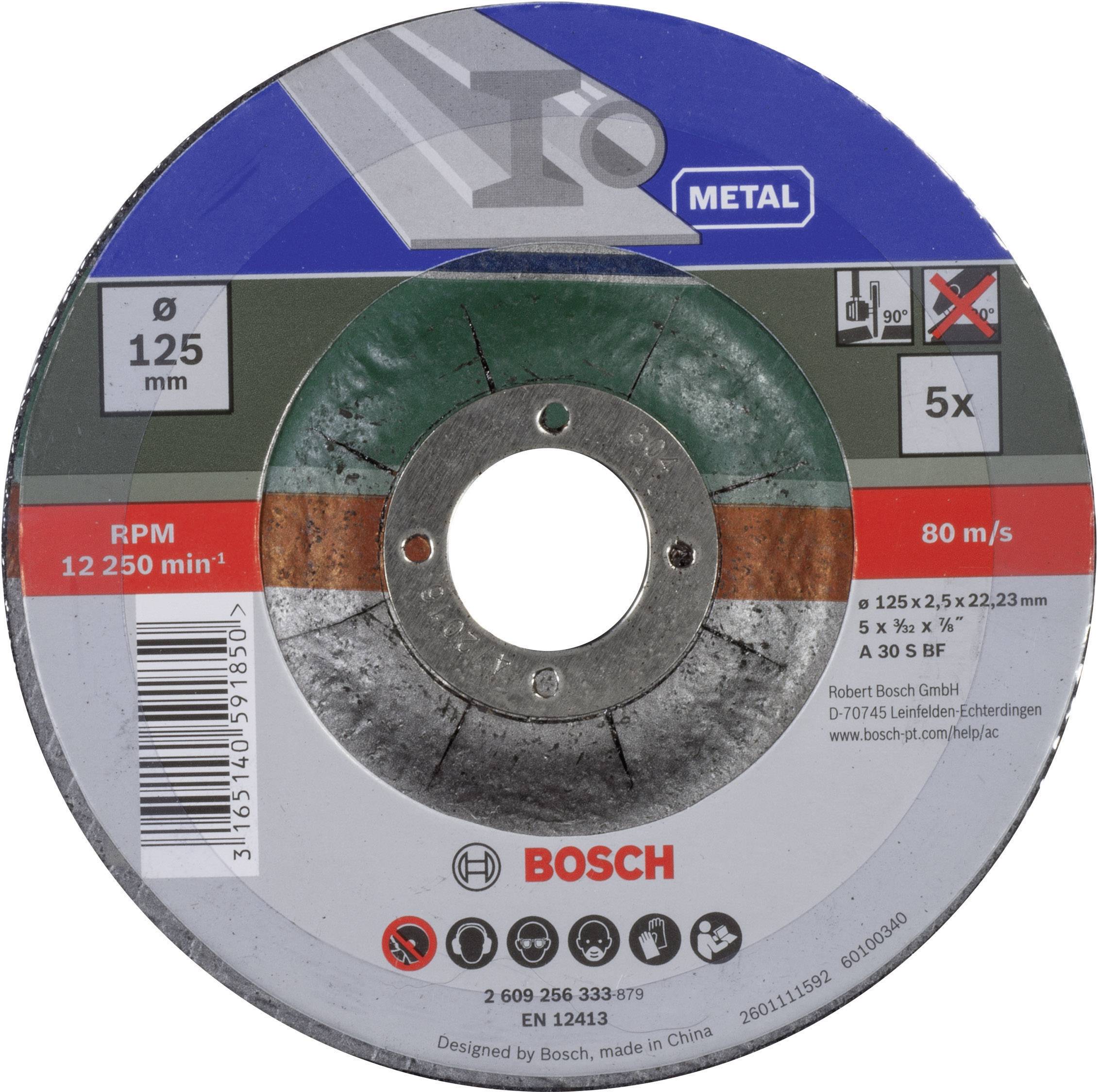 BOSCH _EW Bosch 5tlg. Trennscheiben-Set Durchmesser 125mm gekröpft für Metall 2609256333 (2609256333