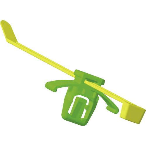 HellermannTyton 150-37591 T50RFT6OVAL Kabelbinder 200 mm 4.60 mm Schwarz mit Spreizanker und Teller 1 St.