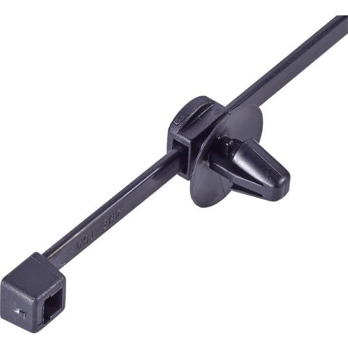 HellermannTyton 150-37792 T50RSFT6,5 16-3-MC5 Kabelbinder 200 mm 4.60 mm Schwarz mit Spreizanker und Teller 1 St.