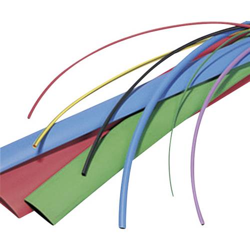 HellermannTyton 309-50649 Schrumpfschlauch ohne Kleber Weiß 6.40 mm 3.20 mm Schrumpfrate:2:1 Meterware