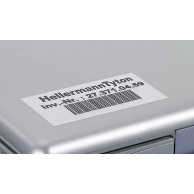 HellermannTyton 594-01103 TAG155LA4-1103-SR Kabel-Etikett Helatag 25.4 x 8.5 mm Farbe Beschriftungsfeld: Silber Anzahl E