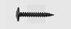 SWG 1340421625 Blechschrauben 4.2 mm 16 mm Kreuzschlitz Phillips Stahl schwarz verzinkt 100 St.