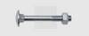 SWG 2231014110 Flachrundkopfschrauben M10 140 mm Außensechskant DIN 603 Stahl verzinkt 25 St.