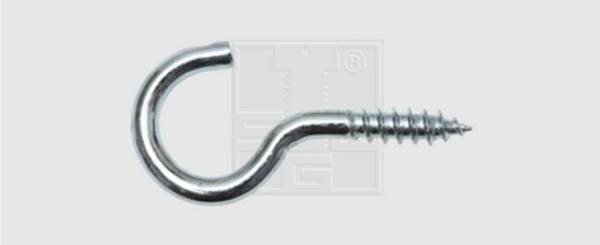 SWG 23944050 Schraubhaken gebogen 40 mm Stahl verzinkt 40 mm   100 St.