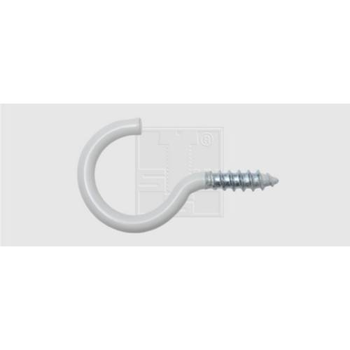SWG 4009155179612 Wäscheleinenhaken 100 mm Stahl weiss beschichtet 100 mm 50 St.
