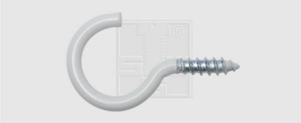 SWG 4009155179599 Wäscheleinenhaken 65 mm Stahl weiss beschichtet 65 mm   50 St.