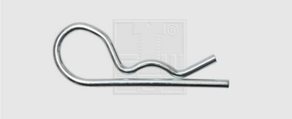 SWG Federstecker mit einfachem Auge 2,5 mm Stahl verzinkt    100 St.