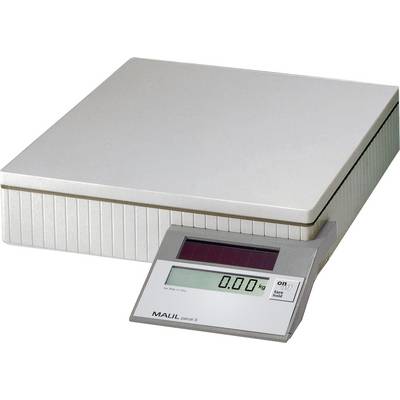 Elektronische Waage mit digitalem Display zeigt '0,00 kg'. Quadratische Plattform, primär für präzises Wiegen kleiner Objekte.