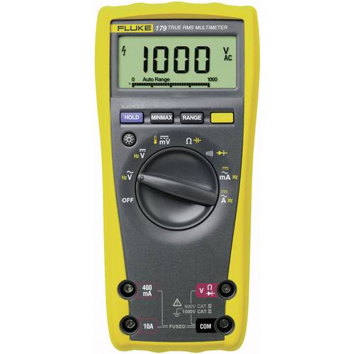 Fluke 179 Hand-Multimeter kalibriert (DAkkS-akkreditiertes Labor) digital CAT III 1000 V, CAT IV 600 V Anzeige (Counts):...