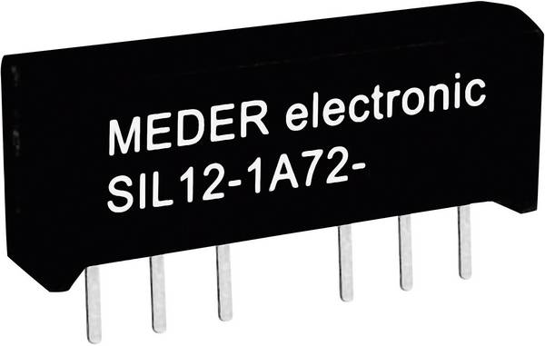 StandexMeder Electronics SIL05-1A72-71D Reed-Relais 1 Schließer 5 V/DC 0.5 A 10 W SIL-4