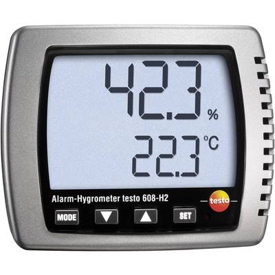 testo 608-H2 Luftfeuchtemessgerät (Hygrometer) kalibriert (ISO) 2 % rF 98 % rF Taupunkt-/Schimmelwarnanzeige