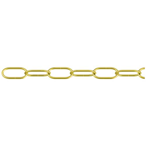 dörner + helmer 152347 Uhrkette Messing (poliert) Stahl 50 m