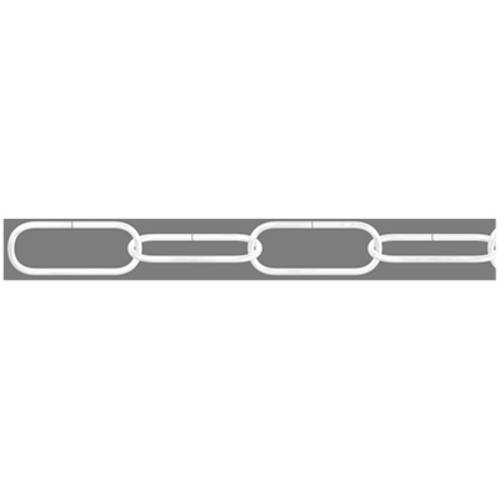 dörner + helmer 153174 Zierkette Weiß Stahl vernickelt 20 m