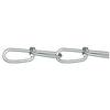 dörner + helmer 156129 Knotenkette Silber Stahl galvanisch verzinkt 30 m Kettenglied Stärke 1 mm