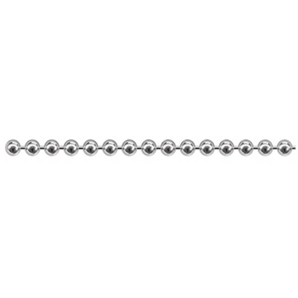 dörner + helmer 159332 Kugelkette Nickel Messing vernickelt 50 m