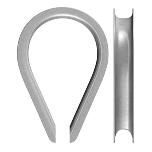 dörner + helmer 4816174 Kausche 3 mm Stahl galvanisch verzinkt 20 St.